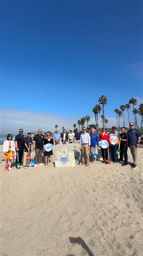 2K views · 23 reactions | OCTA joined elected officials today to kick off a sand nourishment project in San Clemente. Approximately 3,400 cubic yards of sand will be placed along more than a quarter-mile of beach. Up to 540,000 cubic yards of sand in all is planned to reinforce the rail line. | OCTA | Facebook