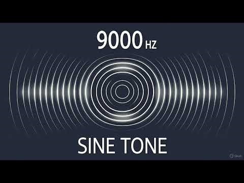 9000Hz Pure Sine Tone for Audio Testing & Relaxation