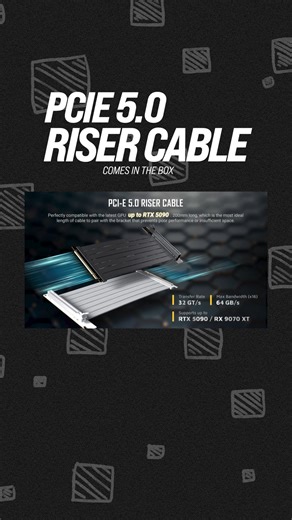 🚀 Take your build vertical with the Antec PCIe 5.0 Riser Cable GPU Vertical Bracket Kit! Designed for next-gen GPUs, it delivers full PCIe 5.0 bandwidth, rock-solid stability, and a clean showcase look. 💎⚙️ Show off your graphics card the way it deserves — no compromises on performance. [Antec PCIe 5.0 Riser Cable, GPU vertical mount, PCIe 5.0 GPU bracket, vertical GPU kit, Antec India] #AntecIndia #PCBuild #GamingSetup #VerticalGPU | Antec India