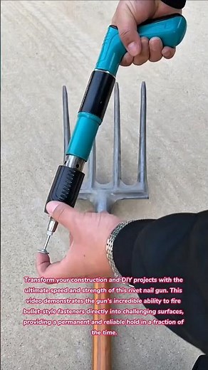 Instant Hold: Heavy-Duty Rivet Nail Gun for Metal, Concrete, and Wood #tools #tips #tricks #how #diy
