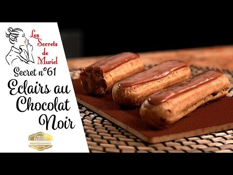 Recette des Eclairs au Chocolat noir // Technique de glaçage au fondant