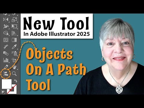 Objects on a Path Tool - New in Adobe Illustrator 2025
