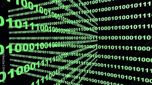 4k,Binary source code,data digital display,future tech background.