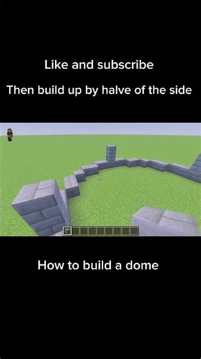 How to build a dome in minecraft