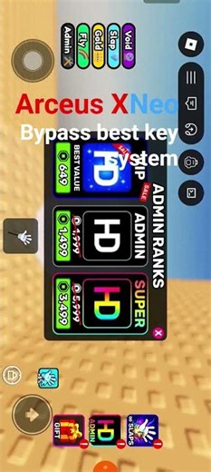 Arceus X Neo bypass best key system