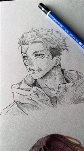 Yuji Drawing #art #drawing #yuji #jujutsukaisen #animedrawing #animeart #shorts #animeshorts