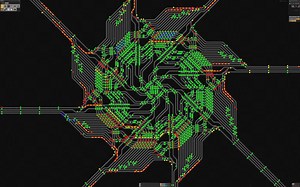 With the power of circuitry, trains no longer have to wait at buffers in my intersection, greatly increasing throughput. No power network required.