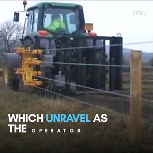 192K views · 31 reactions | This tractor attachment helps farmers set up barbed wire fences  | AOL | Facebook
