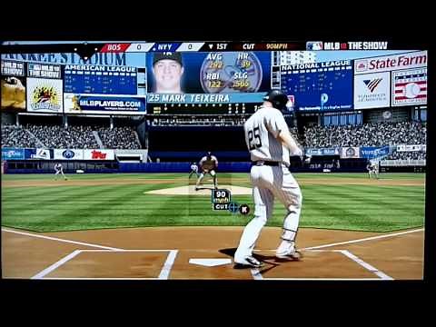 MLB 10 The Show Yankees vs. Redsox (PS3 Gameplay)