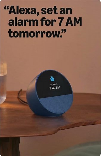 📌⏰ Wake Up Smarter with the New Amazon Echo Spot! Smart Alarm Clock with Alexa+Up