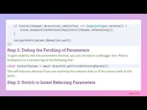 Debugging Branch.IO Referral Links in Your React Native Application