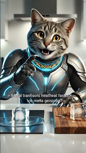 Why Ice Melts Faster on Metal Than Wood 🧊⚡ SmartCat Explains in 8 Seconds!
