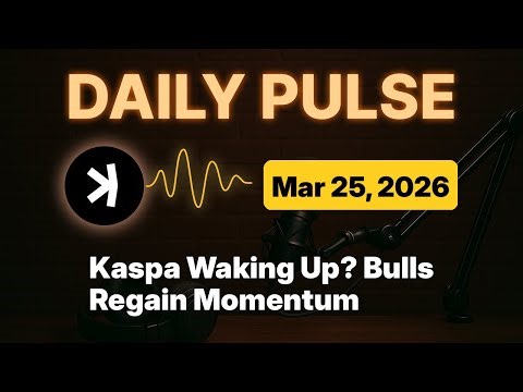 Kaspa Daily (Mar 25) - Kaspa Waking Up? Bulls Regain Momentum