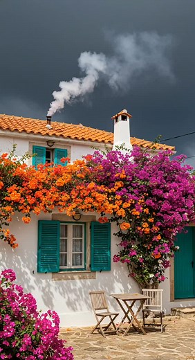 Spring Aesthetic: Bougainvillea & Cozy Cottage Vibes