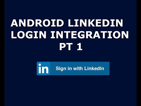 Android Linkedin Login Integration PT 1