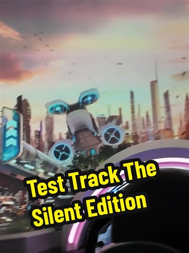 This ride felt SO different without the audio 😳🏎️ Test Track 3.0 glitch! 😱 No narration meant I could actually hear the car and the score. It’s giving “Vaporwave Disney” and I’m kind of here for it. 🏎️💨 The outdoor power test still hits different though! ⚡️ #disneyworld #epcot #testtrack #testtrack3 #disneyhacks