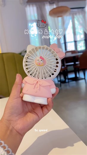 𝜗𝜚Sisnales ✮⋆˙ | This summer, get a cute, portable, rechargeable Hello Kitty fan with 3 speed settings and cool air — perfect for hand-carry and travel.🌸🪭... | Instagram