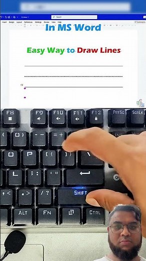 Draw Lines in MS WORD with this trick #msword #linedrawing #msword_computer #computereducation