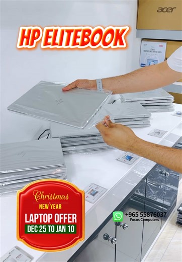 New year offer🎊 Used Dell Hp Elitebook Intel core i5- 8th Generation 8 Gb Ram - 256 Gb SSD Price only 89 KD 🔥 Metal body - 3 Months warranty - Free accessories - Free delivery - Free software installation Website: www.focusonlinestore.com Order Now Whatsapp: 📞55876037 🚚 Free Deliver Available *Our Location* 🏭️ Focus Computer Fahaheel 📌 Near Xcite Alghanim and oppo to old lulu centre, Fahaheel ☎️ 55876037 #iran #war #supportpalestine #focuscomputer #bestlaptop2025