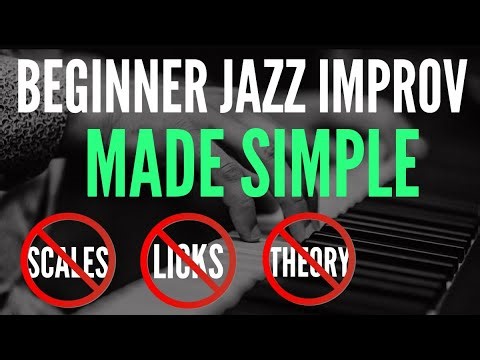 Beginner jazz piano improv BASICS - Unlocking your creative flow | Part 1 / 6