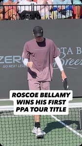 All the hard work paid off today for Roscoe Bellamy. In his 3rd final of 2025, he earned his 1st gold medal 👏 | PPA Tour