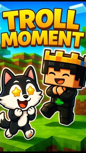 MINECRAFT TROLL MOMENT | #minecraft #viral #shorts #gameroxyy #tepukkartu #memes #minecraftmemes