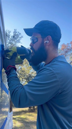 Cutting a hole in the transit 😱 #camper #vanbuild #vanlife #viral #shorts #window #diy #install