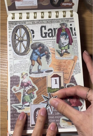 Old professions 🖤 #journaling #creativejournal #scrapbooking #asmrsounds #asmr #journal #scrapbook #vintage