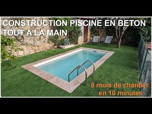 La construction de ma piscine en 10 minutes - timelapse