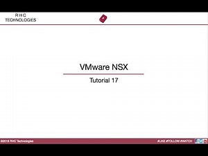VMware NSX - Tutorial 17