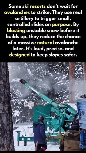 Ski Resorts Use CANNONS to Trigger Avalanches 💥🏔️