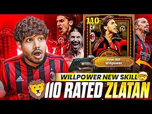 110 RATED ZLATAN IBRAHIMOVIC CARD 🦁🤯 MIND BLOWING GOALS 🛑 BEST REVIEW 🔥 #efootball