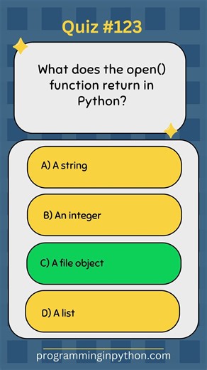 Python Quiz 123 - What's the Answer? - Quiz #123 #python #shorts #quiz #codingchallenge