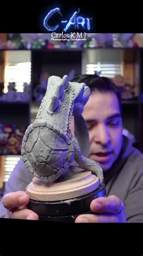 Yoshi sculpture made of clay Full video on my channel