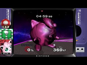 Super Smash Bros. Melee - Classic Mode Gameplay with Giant Metal Jigglypuff (VERY HARD)