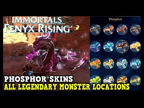 Immortals Fenyx Rising All Legendary Monster Locations with Phosphor Skins (Ornithology Trophy Guide