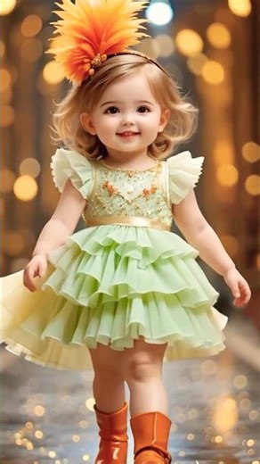 ✨ Baby Catwalk Dreams — Tiny Princess Runway Magic ✨#shorts