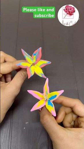 “Beautiful Clay Flower Making | Easy DIY Clay Flower for Kids & Home Decor 🌸”