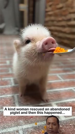This Cute Baby Pig Is Too Adorable #animals #wildlife #wildrescue #animalshorts