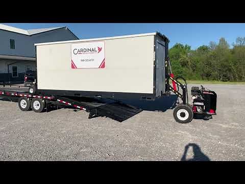 PSUg2 Mule loading an 8x20 Portable Storage Container