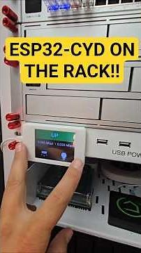 I added a cheap yellow display to my network rack! #esphome #unifi #ubiquiti