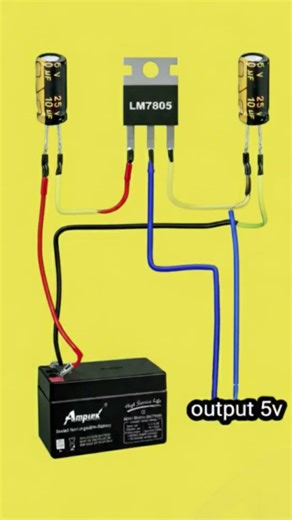 project for a 12V to 5V DC voltage regulator circuit#automobile #short#foryou#crazy chapur