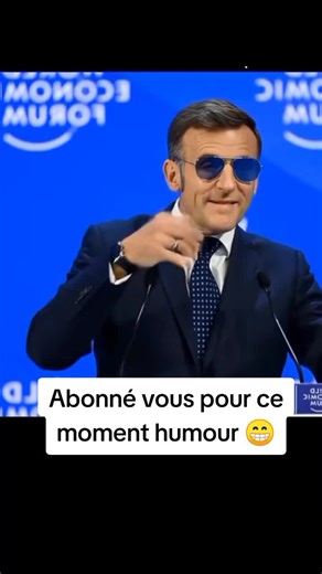 l'oeil du tigre 😂😁 #macron #lunettes #conference #viralvideotiktok #creation