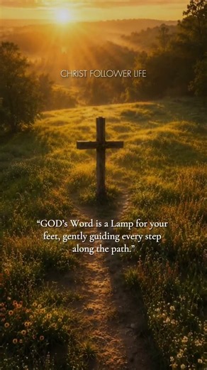 Psalm 119:105 ✨ Thy Word Is A Lamp Unto My Feet | A Light Unto My Path 🙏 #bible #faith #quotes
