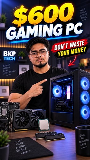 $600 Gaming PC Build in 2026 — Best Parts for 1080p Gaming
