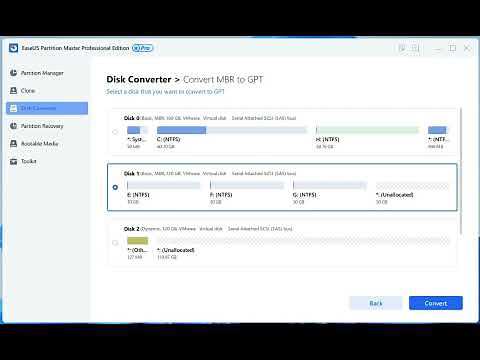 Steps to Convert MBR to GPT - EaseUS Partition Master