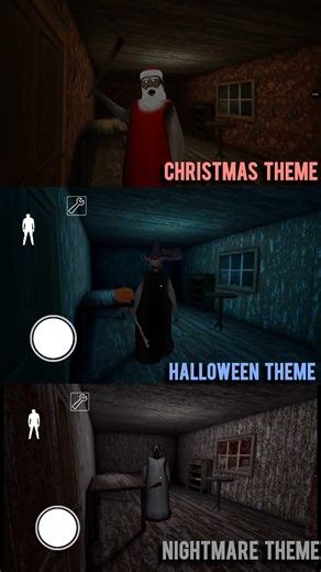 GRANNY 1 All Theme Christmas, Halloween, Nightmare #shorts #granny1 #gaming #all #theme #dvloper