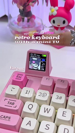 7.5K views · 211 reactions | Retro keyboard with a mini TV!  meet...