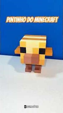 I made the Minecraft chick - orange striped version #diy #minecraft