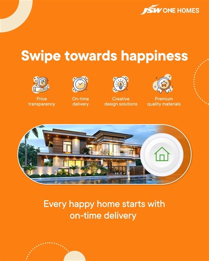 Delays don’t just hold back timelines, they hold back dreams. With JSW One Homes, our experts take care of your every need. Because when your build moves on time, happiness follows. #JSWOneHomes #Homedesign #customhomes | JSW One Homes